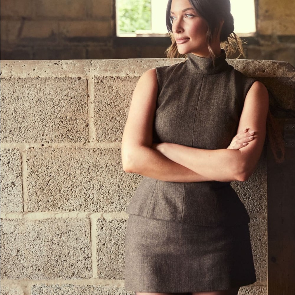 Elegant Brown Women's Skirt Buxton Reformation
